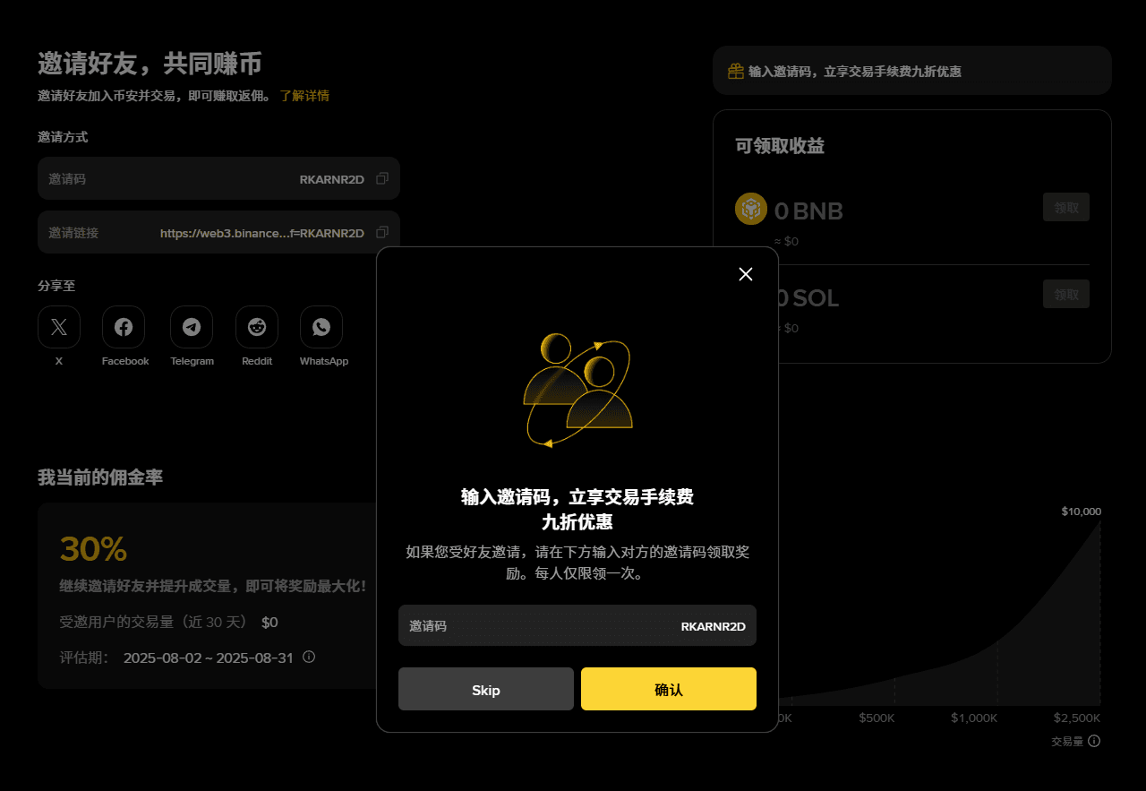 Binance Wallet Invitation Code: RKARNR2D
